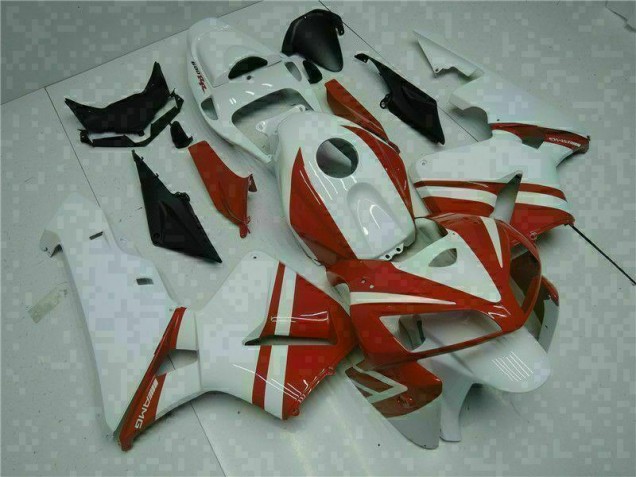 Cheap 2005-2006 White Red Honda CBR600RR Motorcycle Fairings Canada
