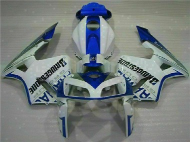 Cheap 2005-2006 White Blue Honda CBR600RR Motorcycle Fairing Kits Canada