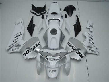 Cheap 2005-2006 White Silver Black Repsol Honda CBR600RR Motorbike Fairing Canada