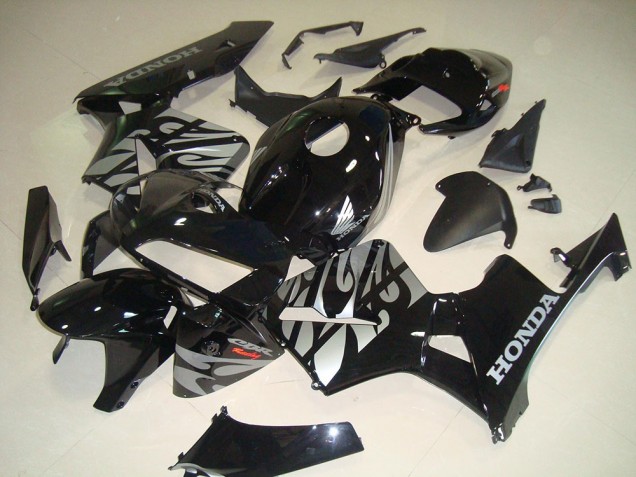 Cheap 2005-2006 Black White Flame Honda CBR600RR Bike Fairing Canada Cheap 2005-2006 Black White Flame Honda CBR600RR Bike Fairing Canada