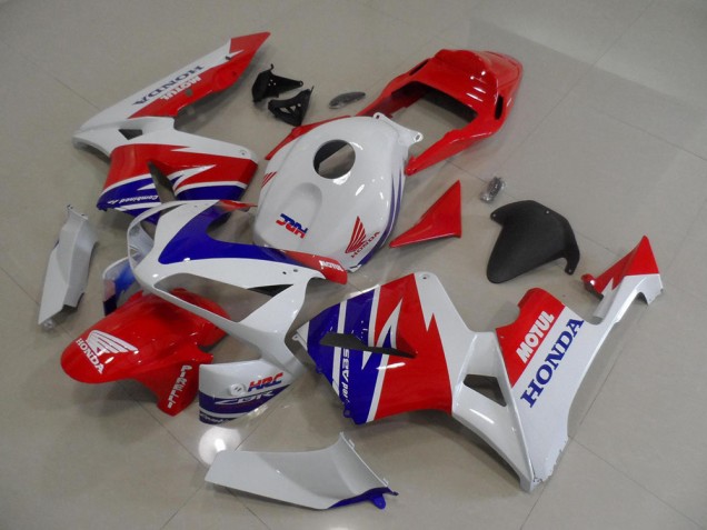 Cheap 2005-2006 White Blue Red Motul HRC Honda CBR600RR Moto Fairings Canada