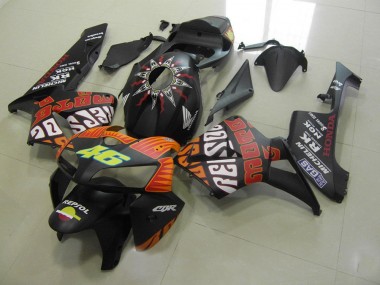 Cheap 2005-2006 Rossi Matte Black Honda CBR600RR Motorcycle Fairings Kits Canada