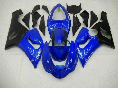 Cheap 2005-2006 Blue Kawasaki ZX6R Motorcycle Fairing Kit Canada