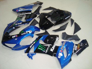 Cheap 2005-2006 Blue Monster Kawasaki ZX6R Moto Fairings Canada