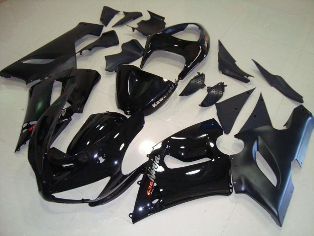 Cheap 2005-2006 Black Kawasaki ZX6R Motorcyle Fairings Canada