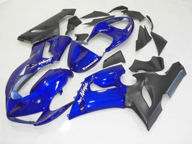 Cheap 2005-2006 Blue Black Kawasaki ZX6R Motorcycle Fairing Canada