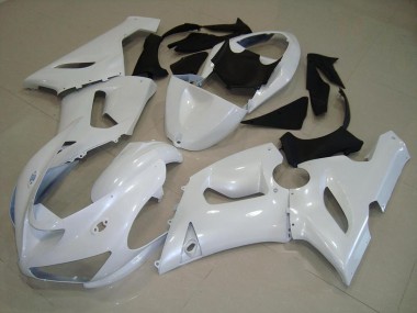 Cheap 2005-2006 Dark Pearl White Kawasaki ZX6R Motorbike Fairing Canada