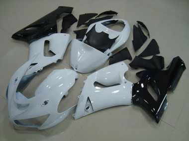 Cheap 2005-2006 White Black Kawasaki ZX6R Replacement Motorcycle Fairings Canada