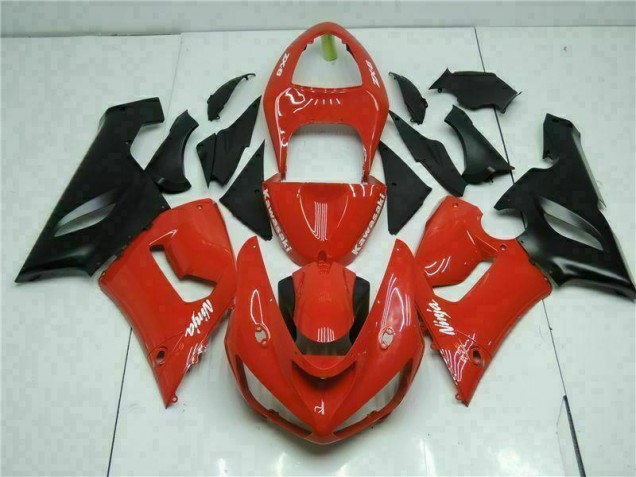 Cheap 2005-2006 Red Kawasaki ZX6R Bike Fairing Kit Canada