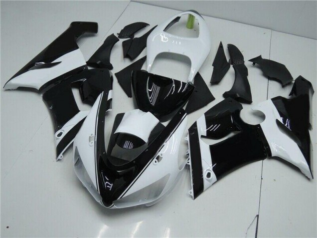 Cheap 2005-2006 Black White Kawasaki ZX6R Moto Fairings Canada Cheap 2005-2006 Black White Kawasaki ZX6R Moto Fairings Canada