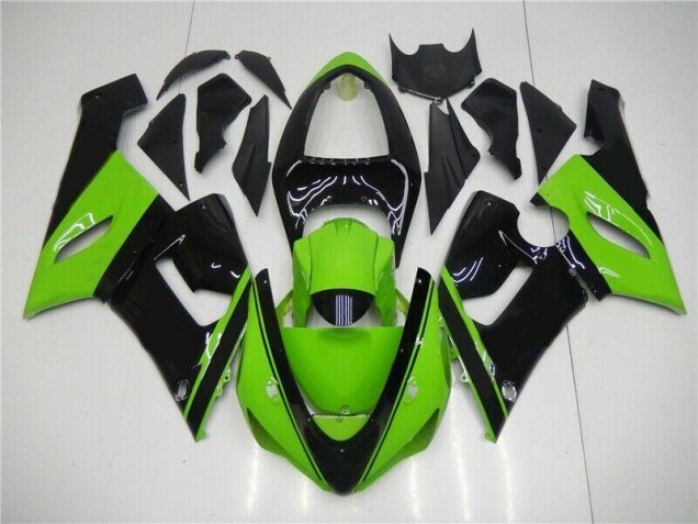 Cheap 2005-2006 Green Black Kawasaki ZX6R Motor Fairings Canada Cheap 2005-2006 Green Black Kawasaki ZX6R Motor Fairings Canada