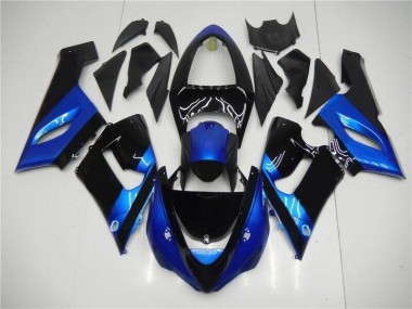 Cheap 2005-2006 Blue Black Kawasaki ZX6R Motorcycle Fairing Kits Canada