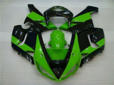 Cheap 2005-2006 Green Black Kawasaki ZX6R Motorbike Fairing Canada