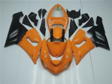 Cheap 2005-2006 Orange Black Kawasaki ZX6R Bike Fairings Canada