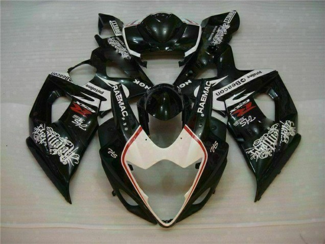 Cheap 2005-2006 White Black Suzuki GSXR 1000 Motorcycle Fairings Kit Canada Cheap 2005-2006 White Black Suzuki GSXR 1000 Motorcycle Fairings Kit Canada