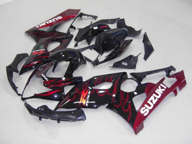 Cheap 2005-2006 Red Flame Suzuki GSXR 1000 Motorcycle Fairings Canada Cheap 2005-2006 Red Flame Suzuki GSXR 1000 Motorcycle Fairings Canada