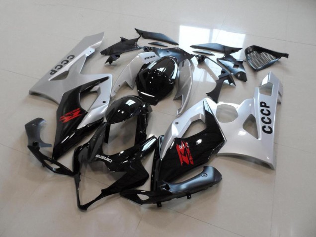 Cheap 2005-2006 Silver Black Suzuki GSXR 1000 Moto Fairings Canada Cheap 2005-2006 Silver Black Suzuki GSXR 1000 Moto Fairings Canada