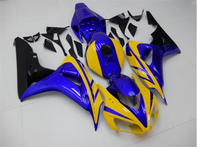 Cheap 2006-2007 Yellow Blue Honda CBR1000RR Replacement Motorcycle Fairings Canada Cheap 2006-2007 Yellow Blue Honda CBR1000RR Replacement Motorcycle Fairings Canada