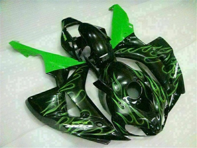 Cheap 2006-2007 Green Flame Black Honda CBR1000RR Moto Fairings Canada Cheap 2006-2007 Green Flame Black Honda CBR1000RR Moto Fairings Canada
