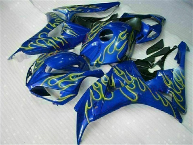 Cheap 2006-2007 Yellow Flame Blue Honda CBR1000RR Replacement Fairings Canada Cheap 2006-2007 Yellow Flame Blue Honda CBR1000RR Replacement Fairings Canada