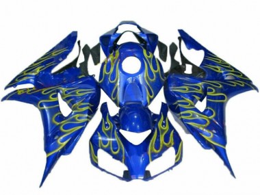 Cheap 2006-2007 Yellow Flame Blue Honda CBR1000RR Replacement Fairings Canada