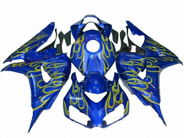 Cheap 2006-2007 Yellow Flame Blue Honda CBR1000RR Replacement Fairings Canada Cheap 2006-2007 Yellow Flame Blue Honda CBR1000RR Replacement Fairings Canada