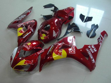 Cheap 2006-2007 Candy Red Red Bull Honda CBR1000RR Motorcylce Fairings Canada