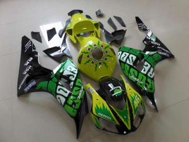 Cheap 2006-2007 Green Yellow Rossi Honda CBR1000RR Replacement Motorcycle Fairings Canada