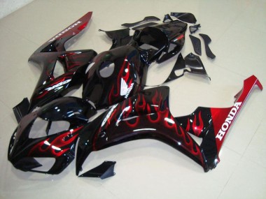 Cheap 2006-2007 Red Flame Honda CBR1000RR Motorcylce Fairings Canada