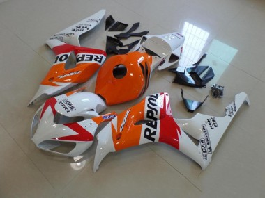 Cheap 2006-2007 White and Orange Repsol Honda CBR1000RR Replacement Motorcycle Fairings Canada