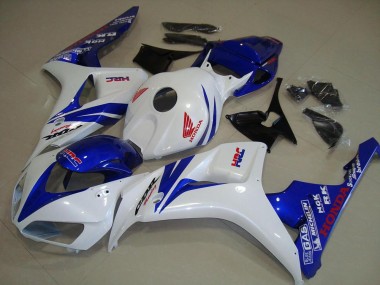 Cheap 2006-2007 White and Blue Honda CBR1000RR Replacement Fairings Canada