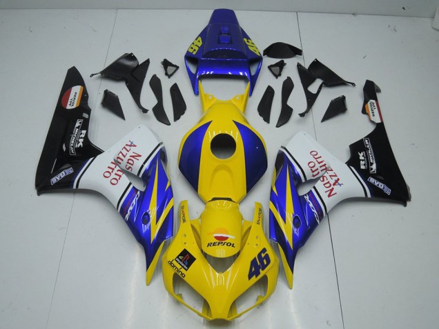 Cheap 2006-2007 Yellow Nastro Honda CBR1000RR Motorcycle Fairings Kit Canada Cheap 2006-2007 Yellow Nastro Honda CBR1000RR Motorcycle Fairings Kit Canada