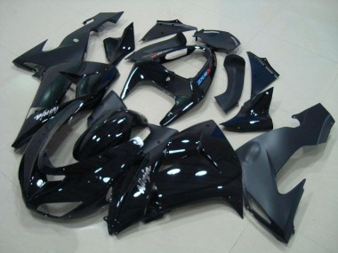 Cheap 2006-2007 Glossy Black Matte Black Kawasaki ZX10R Motorcyle Fairings Canada