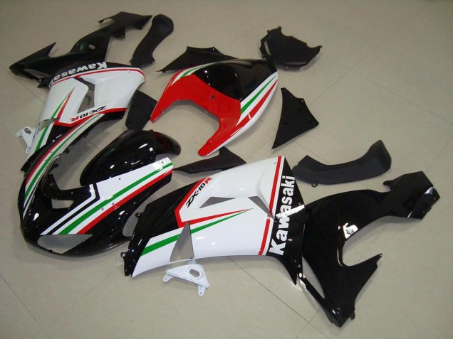 Cheap 2006-2007 White and Black Kawasaki ZX10R Bike Fairing Kit Canada Cheap 2006-2007 White and Black Kawasaki ZX10R Bike Fairing Kit Canada