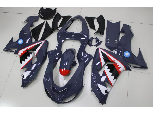 Cheap 2006-2007 Grey Shark Kawasaki ZX10R Replacement Fairings Canada Cheap 2006-2007 Grey Shark Kawasaki ZX10R Replacement Fairings Canada