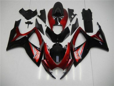 Cheap 2006-2007 Red Black Suzuki GSXR 600/750 Motor Bike Fairings Canada