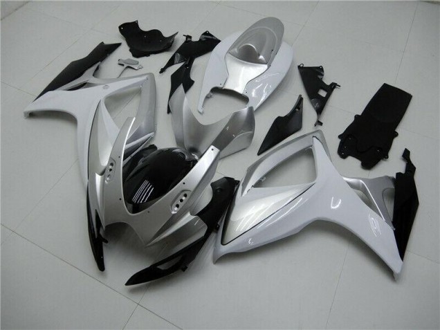 Cheap 2006-2007 Silver Suzuki GSXR 600/750 Motorcycle Fairings Kits Canada Cheap 2006-2007 Silver Suzuki GSXR 600/750 Motorcycle Fairings Kits Canada