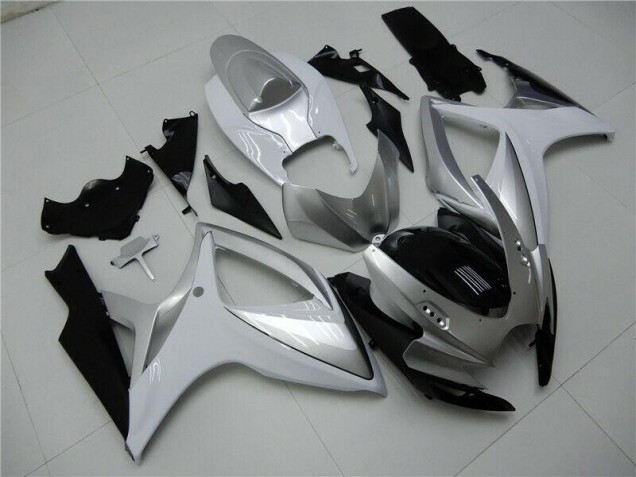 Cheap 2006-2007 Silver Suzuki GSXR 600/750 Motorcycle Fairings Kits Canada Cheap 2006-2007 Silver Suzuki GSXR 600/750 Motorcycle Fairings Kits Canada