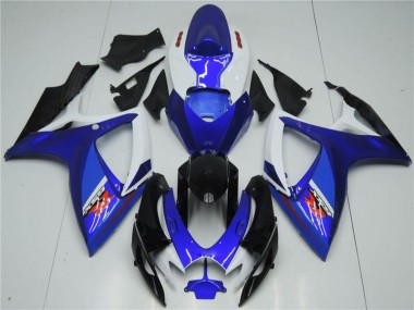 Cheap 2006-2007 White Blue Suzuki GSXR 600/750 K6 Motorcycle Fairings MF1623 Canada