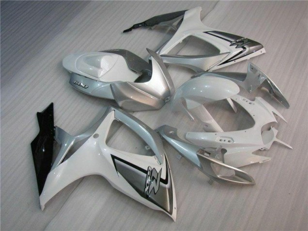 Cheap 2006-2007 White Silver Suzuki GSXR 600/750 Bike Fairings Canada Cheap 2006-2007 White Silver Suzuki GSXR 600/750 Bike Fairings Canada