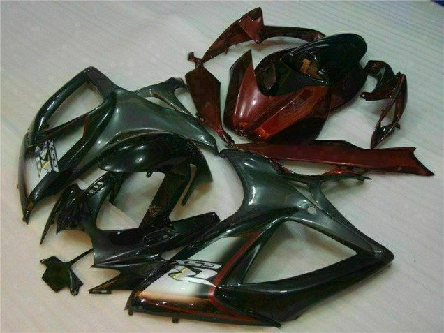 Cheap 2006-2007 Black Red Suzuki GSXR 600/750 Motorcycle Fairings Canada Cheap 2006-2007 Black Red Suzuki GSXR 600/750 Motorcycle Fairings Canada