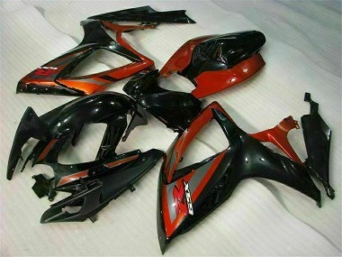 Cheap 2006-2007 Black Red Suzuki GSXR 600/750 Motorcycle Fairing Kits Canada
