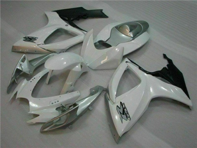 Cheap 2006-2007 White Silver Suzuki GSXR 600/750 Motorcycle Fairing Kit Canada Cheap 2006-2007 White Silver Suzuki GSXR 600/750 Motorcycle Fairing Kit Canada