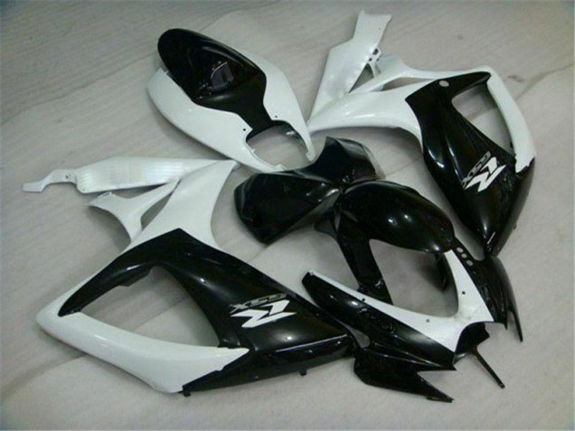 Cheap 2006-2007 Black White Suzuki GSXR 600/750 Motorcycle Replacement Fairings Canada Cheap 2006-2007 Black White Suzuki GSXR 600/750 Motorcycle Replacement Fairings Canada