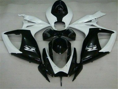 Cheap 2006-2007 Black White Suzuki GSXR 600/750 Motorcycle Replacement Fairings Canada