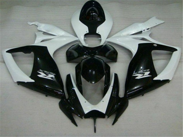 Cheap 2006-2007 Black White Suzuki GSXR 600/750 Motorcycle Replacement Fairings Canada Cheap 2006-2007 Black White Suzuki GSXR 600/750 Motorcycle Replacement Fairings Canada