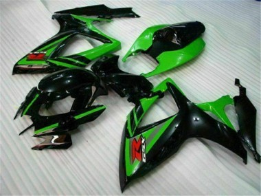 Cheap 2006-2007 Black Green Suzuki GSXR 600/750 Replacement Motorcycle Fairings Canada