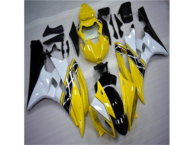 Cheap 2006-2007 Yellow White Black Yamaha YZF R6 Motorbike Fairing Kits Canada Cheap 2006-2007 Yellow White Black Yamaha YZF R6 Motorbike Fairing Kits Canada