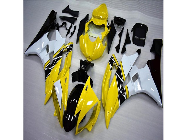 Cheap 2006-2007 Yellow White Black Yamaha YZF R6 Motorbike Fairing Kits Canada Cheap 2006-2007 Yellow White Black Yamaha YZF R6 Motorbike Fairing Kits Canada
