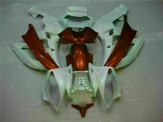 Cheap 2006-2007 White Brown Yamaha YZF R6 Motorcylce Fairings Canada Cheap 2006-2007 White Brown Yamaha YZF R6 Motorcylce Fairings Canada